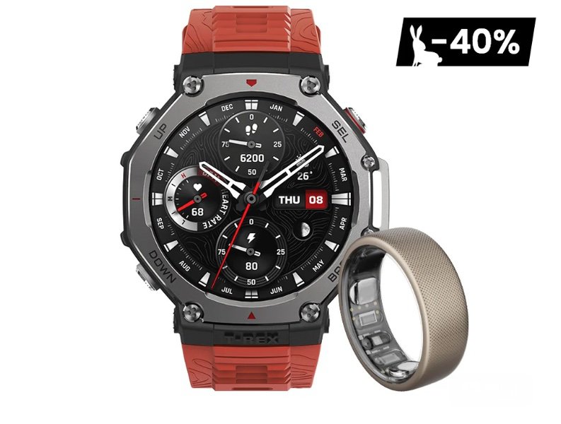 Amazfit T-Rex 3 und Helio Ring