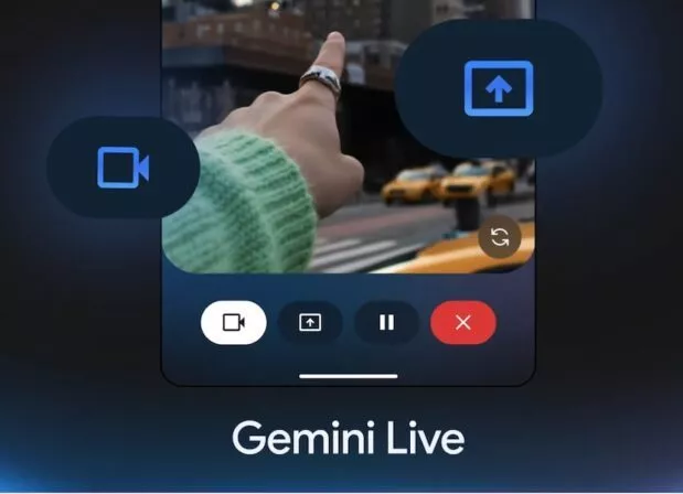 Gemini Live Bildschirmfreigabe