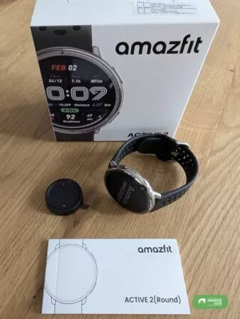 Lieferumfang der Amazfit Active 2 Round Sportuhr