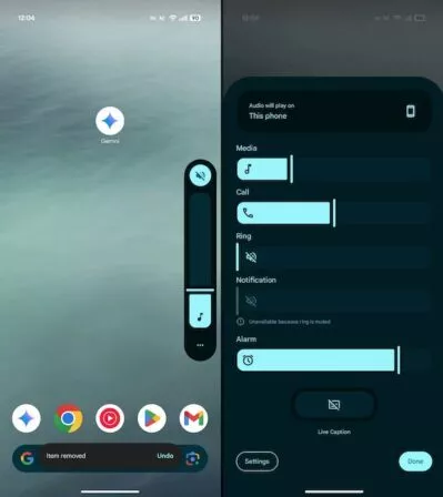 Lautstärkeregler in Android 16 QPR1 Beta 1