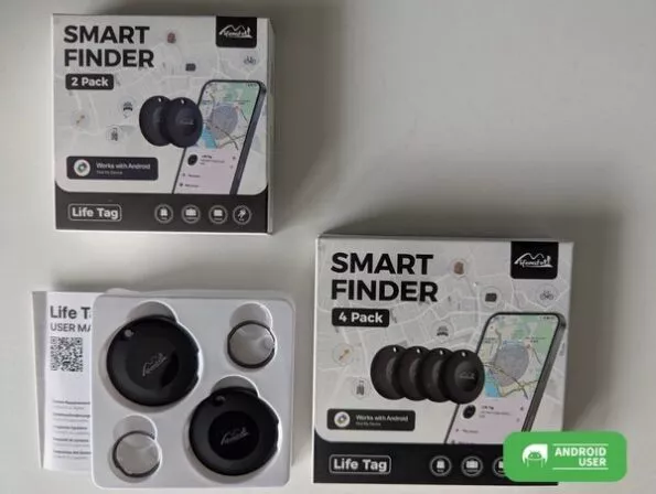 Der Schlüsselfinder ist im 2er oder im 4er Pack erhältlich