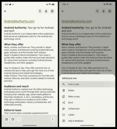 Google Keep neue Funktion