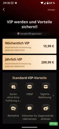 Abo abschließen, um die Reelshort Seifenoper anzusehen