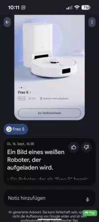 Pixel Screenshots beschreibt Bilder per KI