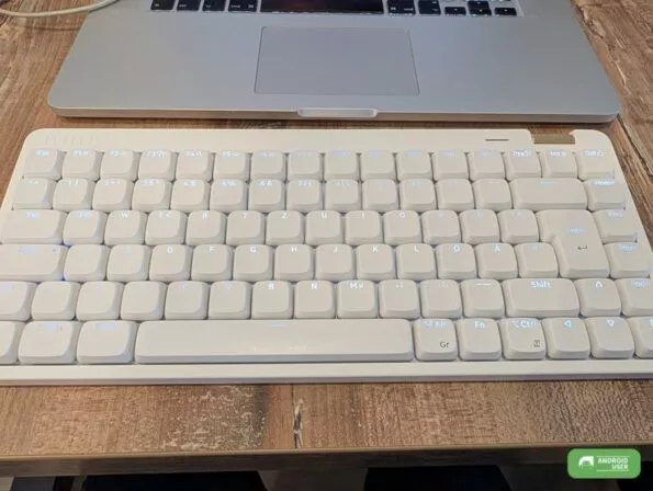 Lofree Tastatur in Benutzung