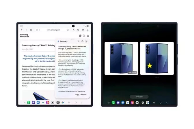 Verschiedene Formfaktoren One UI 8