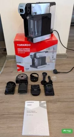 Unboxing der Tornado Kaffeemaschine
