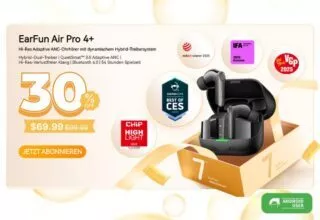 EarFun Air Pro 4+ – Preisgekrönter Klang mit 30 % Rabatt