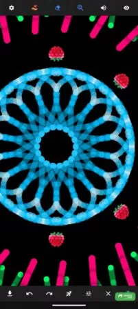 rangezoomtes Bild mit Mandalas