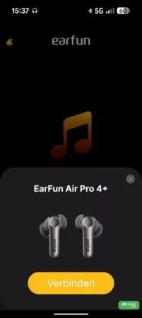 Kopplung der EarFun Air Pro 4+ Bluetooth Kopfhörer mit der EarFun Audio App