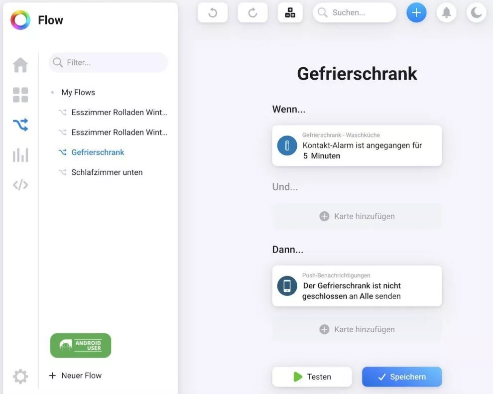 Home Flow Gefrierschrank