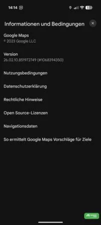 Informationen über Google Maps