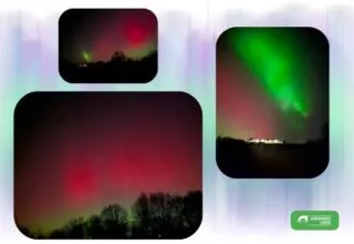 Polarlichter/Nordlichter am 19.1.26 über Deutschland – Vorhersage per App, Bilder im Nachtmodus