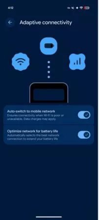Adaptive Konnektivität neu in Android 16 QPR3