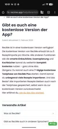 Info über die Premiumversion
