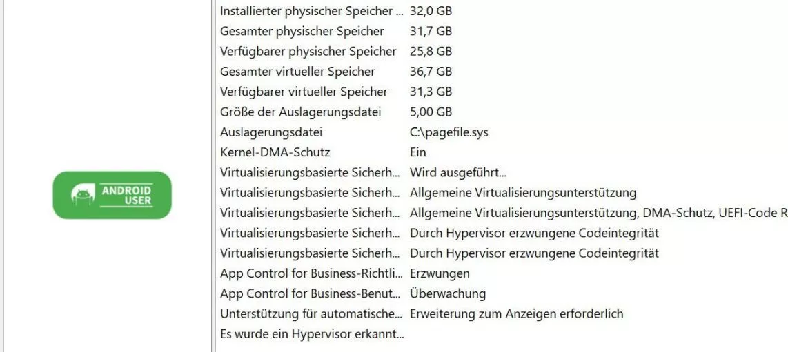Systeminformationen NiPoGi H2