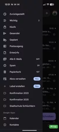 Gmail für Android kann jetzt Labels erstellen und verwalten