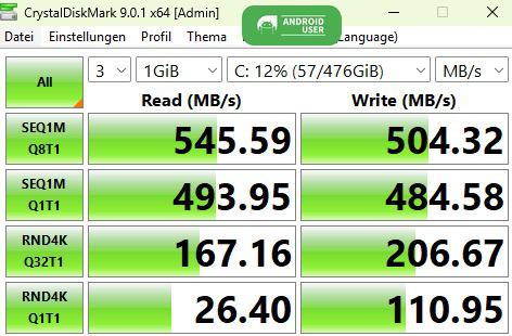 NiPoGi E3B CrystalDiskMark Benchmark