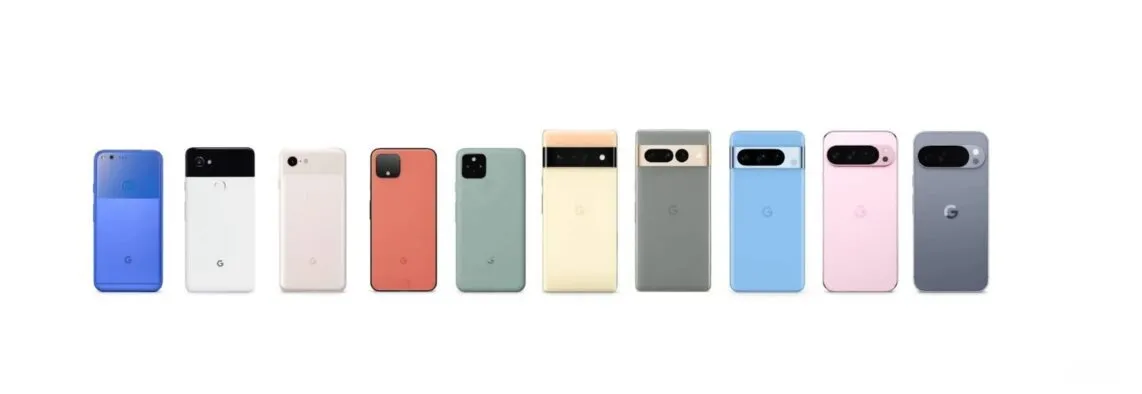 10 Jahre Pixel Phones, Pixel 11 mit neuer Kameraleiste