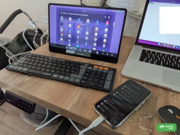 Der App Drawer deines Pixel Phones im Desktop Modus