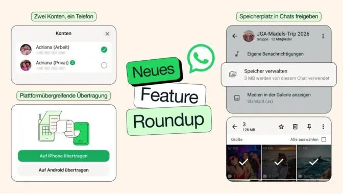 WhatsApp mit neuen Funktionen