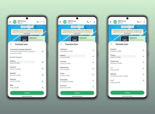 WhatsApp stellt 13 neue Sprachpakete für Android bereit