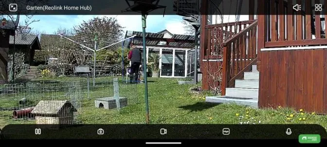Person erkannt auf der überwachungskamera