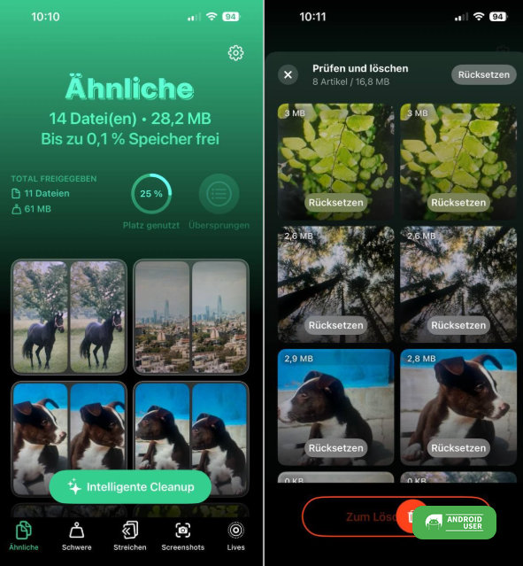 Speicher Bilder bereinigen iOs