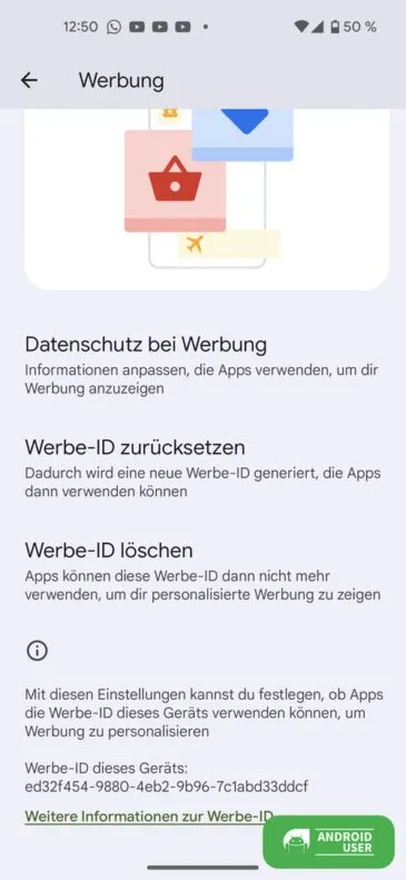 Werbe-ID löschen