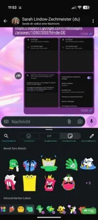 Das neue Stickerset in WhatsApp zur WM 2026