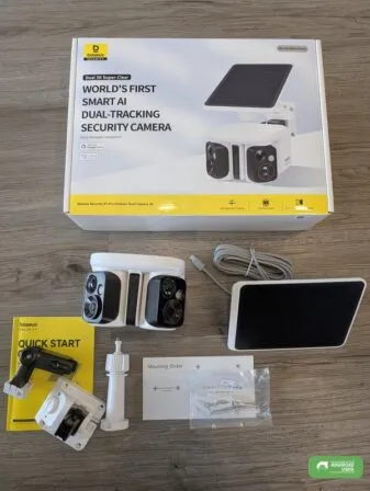 Unboxing der Überwachungskamera