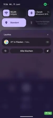 Neu gestaltete Datenschutzindikatoren in Android 17