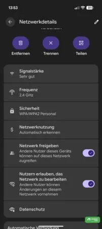 Nutzern die Bearbeitung des Netzwerks erlauben
