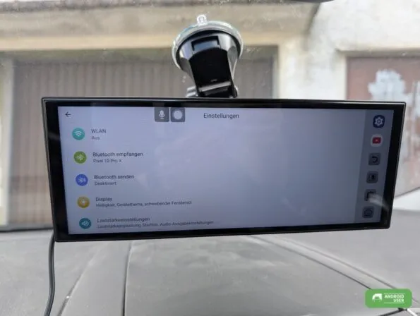 Die Einstellungen auf dem Display