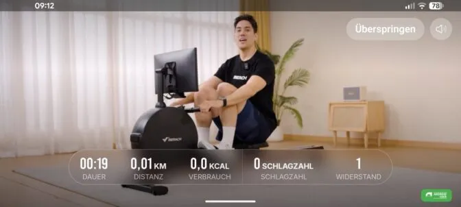 Eine Traineranleitung ist vorhanden