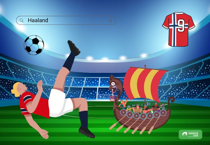 Haaland Easter Egg Viking Row in der Google Suche Beitragsbild