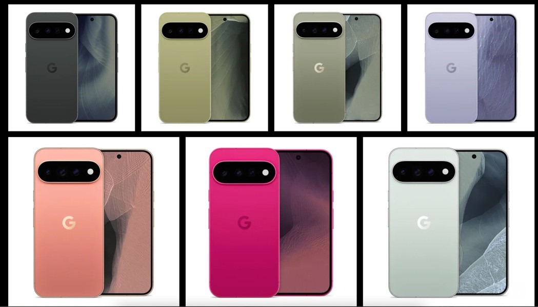 Farben der Pixel 11 Geräte