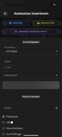 Anzeigen bei Flinkanzeigen aufgeben